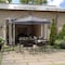 Flash Furniture Sedona 10FT Round Umbrella w/32 Solar LED Lights, Built in Cross Base, Easy Lift/Tilt Function, Gry GM-WL-UU012-GRY-GG - alternate 1